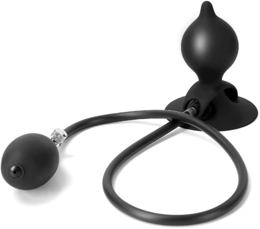 Anal Butt Plug with Sucking Dildo
