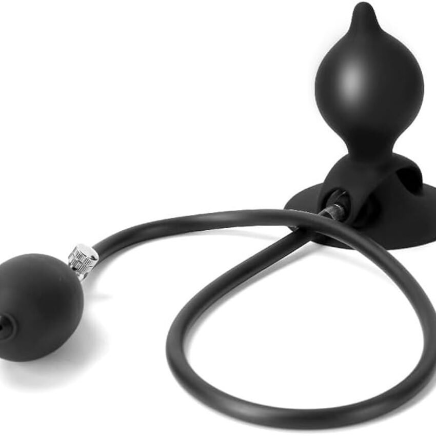 Anal Butt Plug with Sucking Dildo
