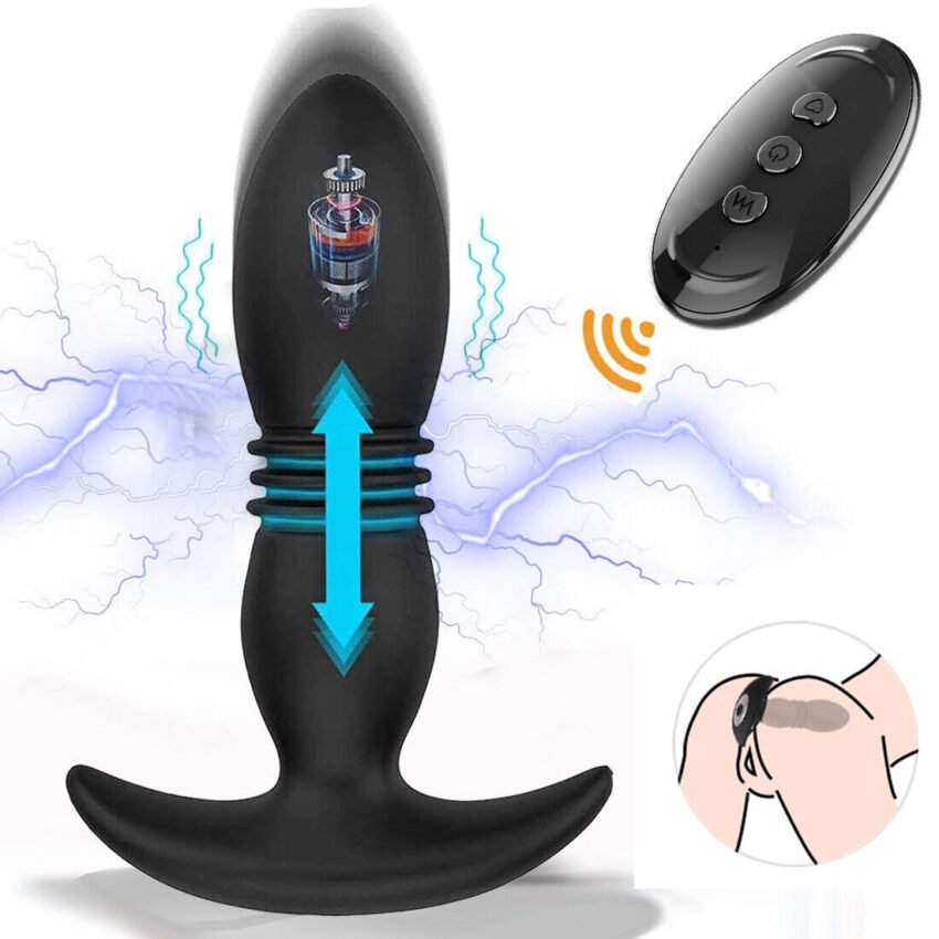 Female Vibrator Telescopic Butt plug